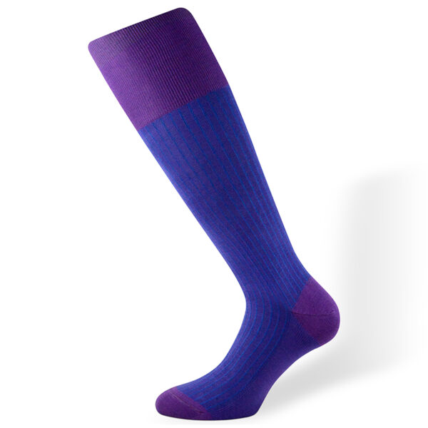 1 MI-BAS FIL D'ECOSSE RAYE - 1_VIOLET BLEU ROYAL
