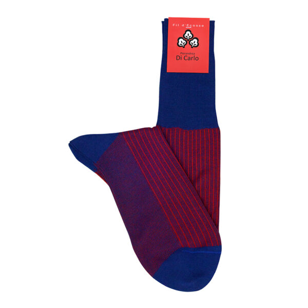 2 MI-BAS FIL D'ECOSSE RAYE - 1_BLEU ROYAL ROUGE