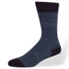 1_Chaussette_Fil d'Ecosse_Prince de Galles_Navy - Blue
