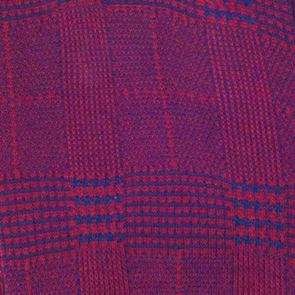 3_Chaussette_Fil d'Ecosse_Prince de Galles_Dark Pink - Royal