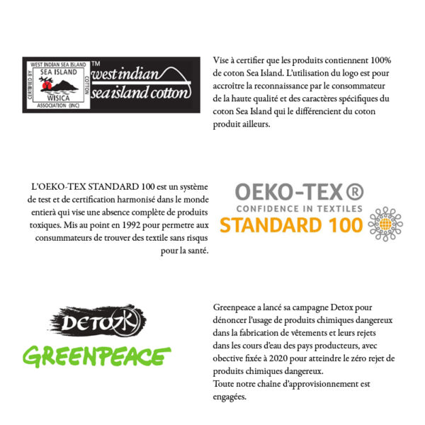 Certificazioni - Sea island